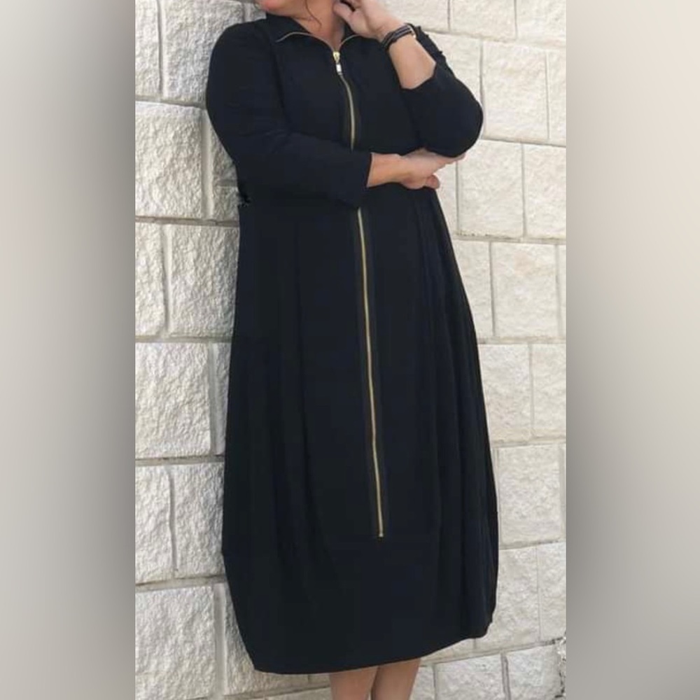 Zadie B’s Ivy Black Zip dress sz 2XL